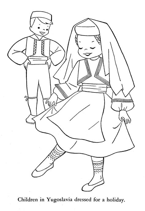 Раскраски Татарского Национального Костюма - 29 фото