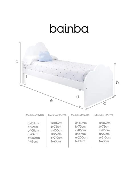 Tamanho De Cama Infantil - Cama de solteiro infantil Nuvem - Entrega gratuita. Compra segura.