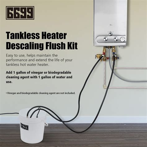6699 Tankless Water Heater Descaling Flush Kit Includes Submersible
