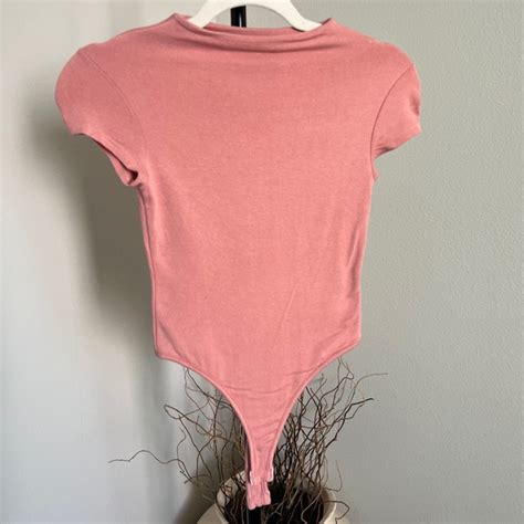 Naked Wardrobe Tops Naked Wardrobe Blush Pink Bodysuit Poshmark