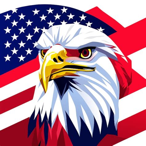 Premium Vector | Patriotic bald eagle in eps format