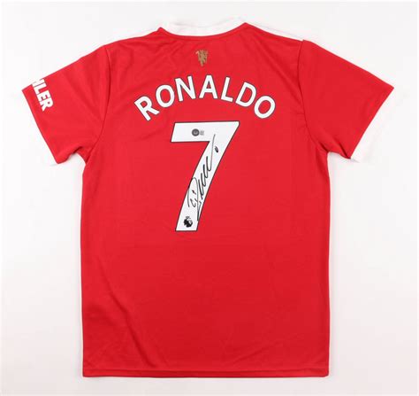 Cristiano Ronaldo Signed Manchester United Jersey (Beckett) | Pristine ...