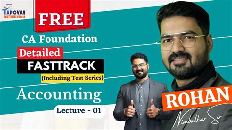 Free CA Foundation Accounting Fasttrack Revision Lecture 1 I Detailed