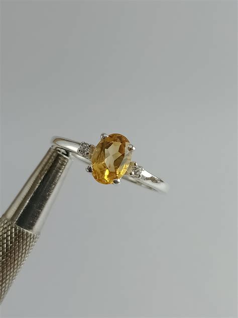 Yellow Golden Topaz Ring 925 Silver Ring Golden Topaz Etsy