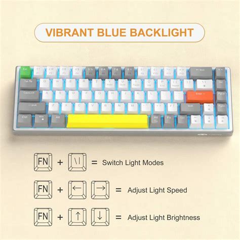 Magegee Magegee Mk Sky Layout Hot Swappable Mechanical Keyboard Wired Gaming Keyboard Hot