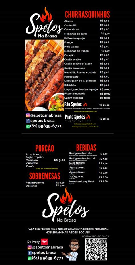 Menu em Spetos Na Brasa restaurante Brasília