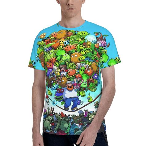 Unisex Plants Vs Zombies T Shirt Short Sleeve 3d Graphic Shirts Anime ...