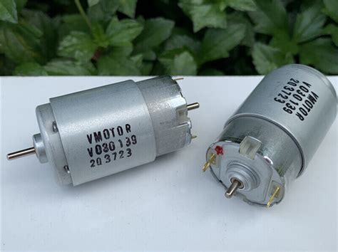 JOHNSON Vmotor RS-395 Electric Motor DC 6V 12V 24V Large Torque Dual 2 ...