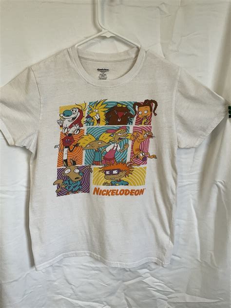 Nickelodeon 1990's rugrats, Hey Arnold, t-shirt 01… - Gem