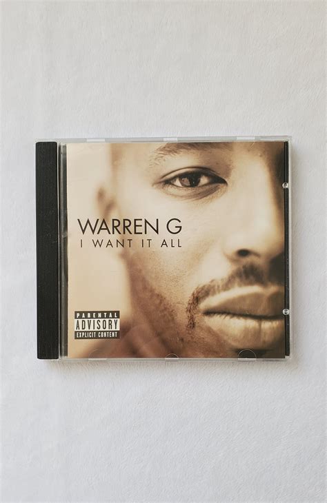Warren G I Want It All Cd From 1999 Etsy