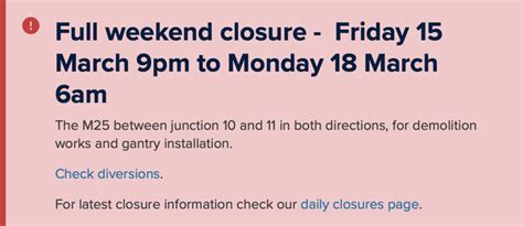 M25 Full Weekend Closure Due To Demolition Work Your Harlow