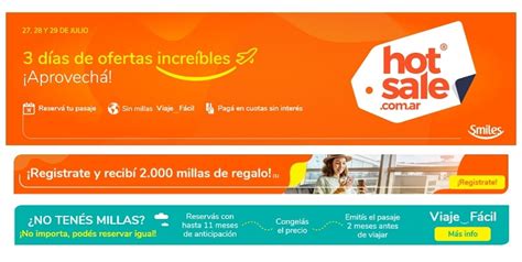 Último día de Hot Sale 2020 en Smiles Info Viajera