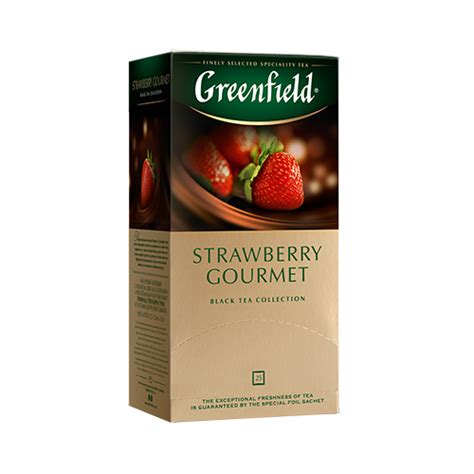GREENFIELD Strawberry Gourmet Black Tea, 25bags – Borsch and Beyond