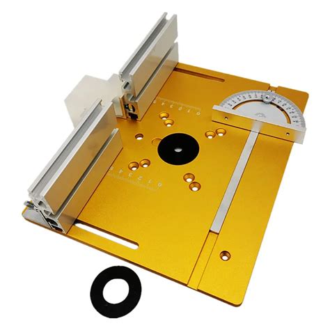 Alum Nio Router Tabela Inserir Placa Miter Gauge Bancos De Madeira