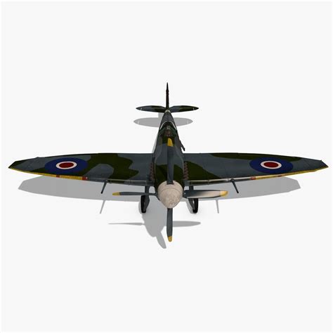 3d model plane spitfire supermarine