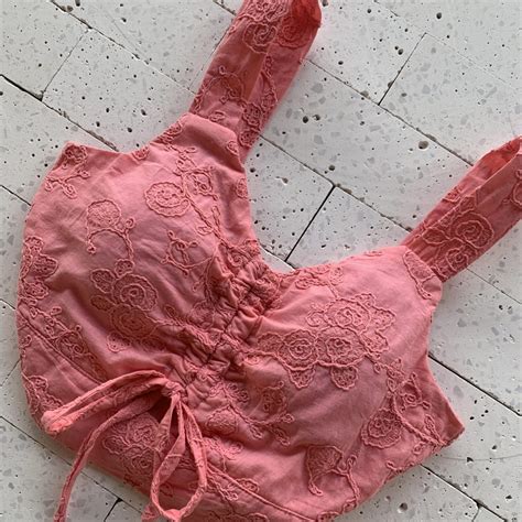 Conjunto Saia Longuete Tecido Bordado Rosa Dondoca Moda Feminina