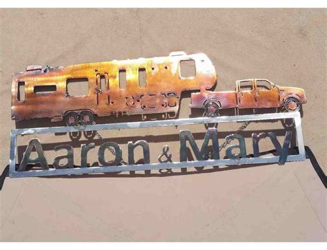 Smw0699 Custom Metal Personalized Rv Sign Sunriver Metal Works