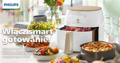 PHILIPS Premium Ovi Smart XXL HD9870 20 Air Fryer z formą do pieczenia