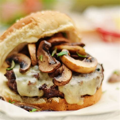 Rally S Mushroom Swiss Burger Recipe Banana