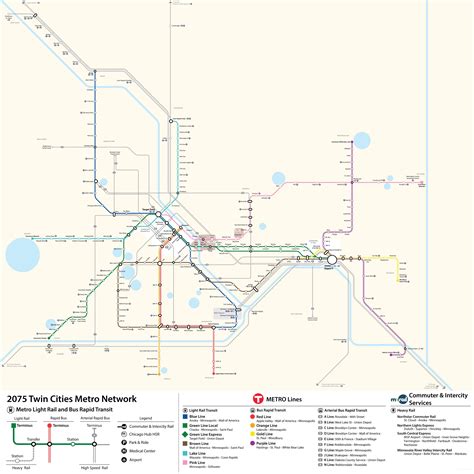 Minneapolis Light Rail Route Map