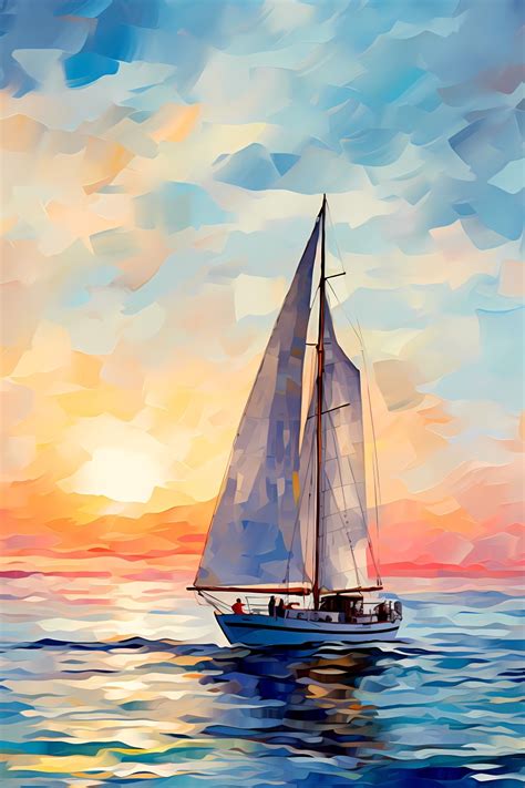 Pin By Lizbeth Perez On Pinturas Y Paisajes Sailboat Painting