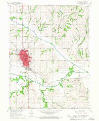 Map of Falls City, NE in 1965 | Pastmaps