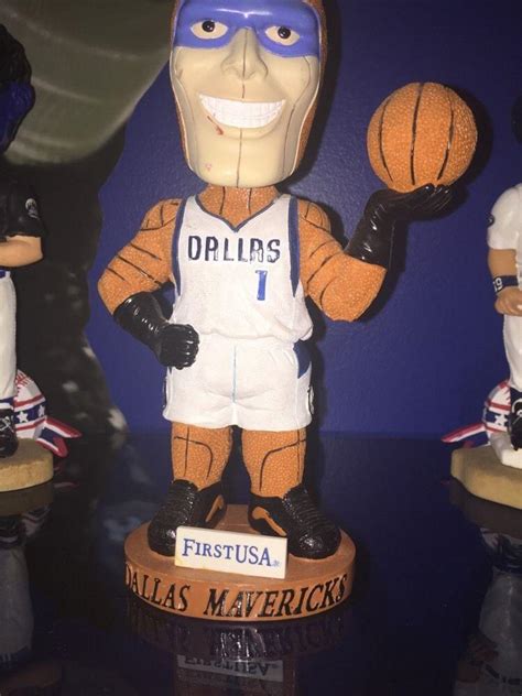 Dallas Mavericks Mavs Man Mascot Bobblehead Bobble Head Nodder SGA Rare ...