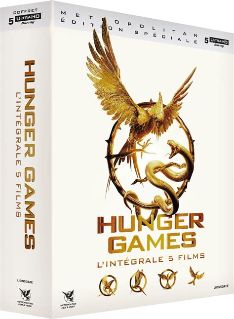 Hunger Games L Intégrale Coffret 5 films Blu ray 4K Ultra HD