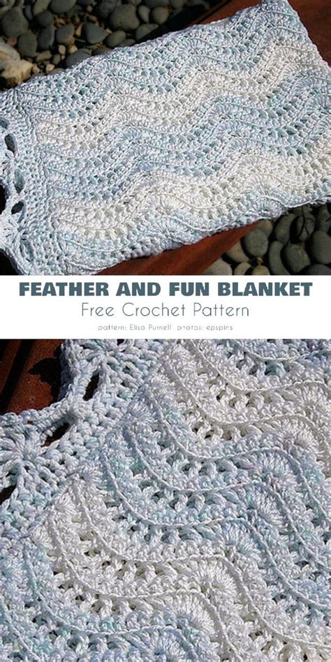 Feather And Fun Blanket Ideas And Free Pattern Baby Blanket Crochet