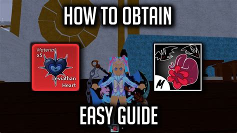 How To Get Leviathan Heart Sanguine Arts Blox Fruit Update Youtube