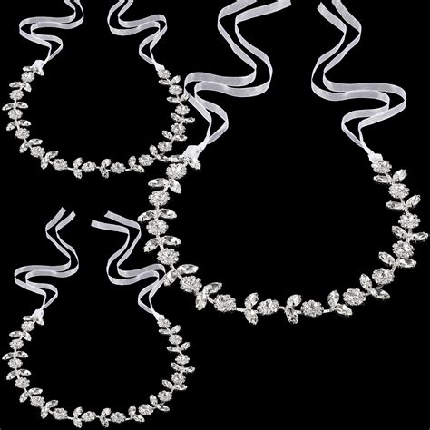 Yinder 3 Piece Flower Girl Headband - Crystal Princess Headpiece for