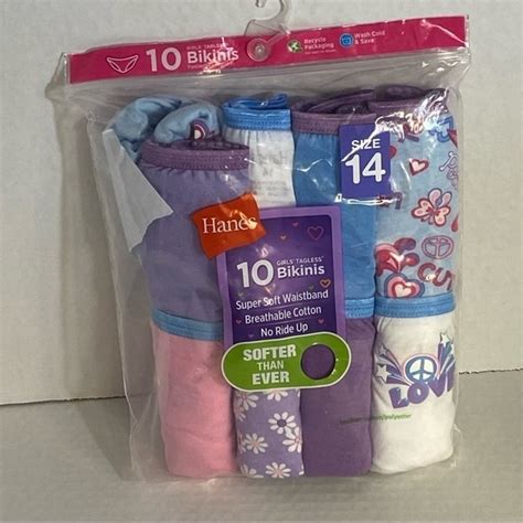 Hanes Accessories Hanes Girls Tagless Cotton Briefs Bikini Poshmark