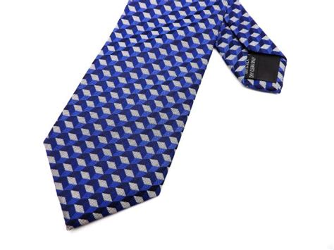 Bluesilver Abstract Woven Silk Tie