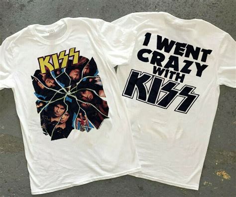 Kiss I Went Crazy With Kiss 1987 Tour Concert T Shirt 80s Etsy