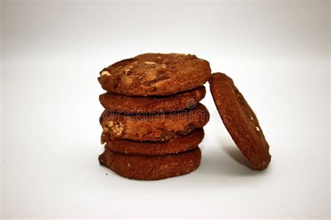 Galletas Sabrosas Imagen Aislada En El Fondo Blanco Foto De Archivo