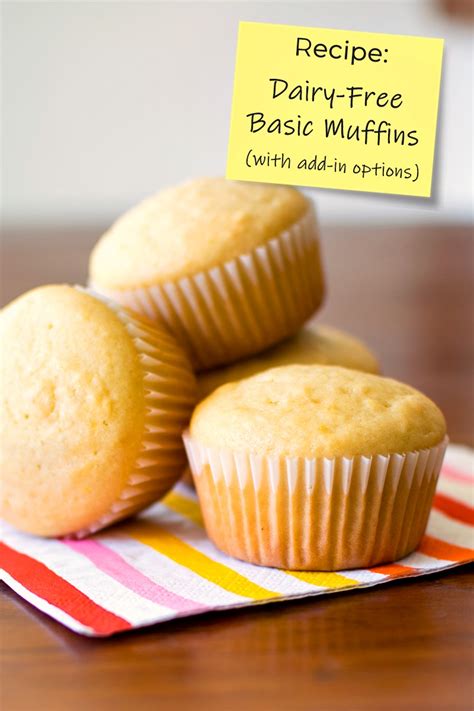 Basic Dairy Free Muffins Recipe