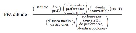 Bpa Diluido Beneficio Por Acción Diluido Definición Qué Es Y