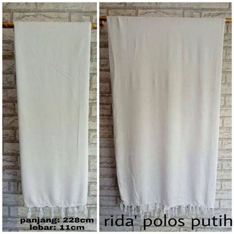 Jual Sorban Putih Polos Sorban Panjang Putih Sorban Rida Polos Sorban