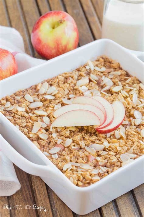 Apple Cinnamon Baked Oatmeal My Kitchen Craze