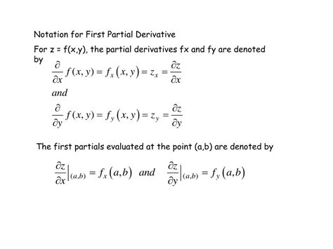 Ppt Chapter 8 Partial Derivatives Powerpoint Presentation Free Download Id1354507