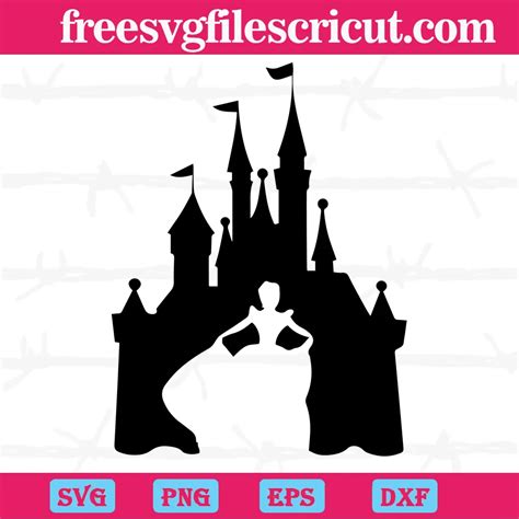 Disney Princess Cinderella Castle Svg Clipart - free svg files for cricut