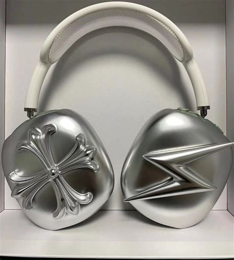 Goth Style Airpod Max Case Cover Plating Silver Airpods Max Headphone