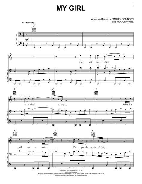 My Girl | Sheet Music Direct