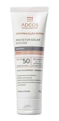Adcos Fotoproteção Diária Nude Mousse Fps50 Protetor Solar Frete grátis