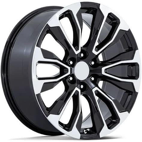 22x9 Performance Replicas PR211 Gloss Black Machined 6x5 5 139 7 28mm