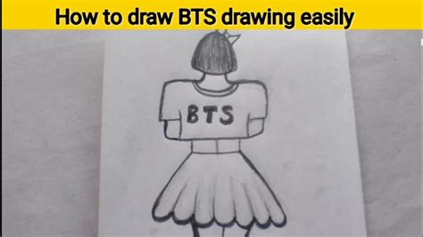 How To Draw A ᗷts Girl Bts Army Drawing How To Draw For Beginners Easy Bts Drawing Youtube