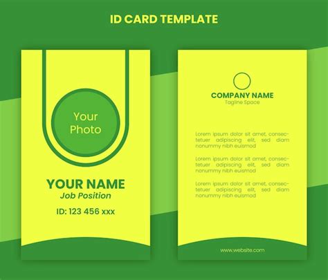 Premium Vector Id Card Template