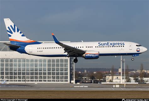 D ASXF SunExpress Germany Boeing 737 8AS WL Photo By Wanninger ID