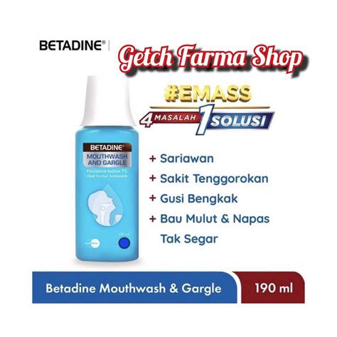 Jual Betadine Kumur Mouthwash And Gargle Ml Besar Minosep