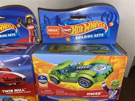 4 Mega Construx Hot Wheels Building Set Rodger Dodger HW40 Bone Shaker Twin Mill EBay